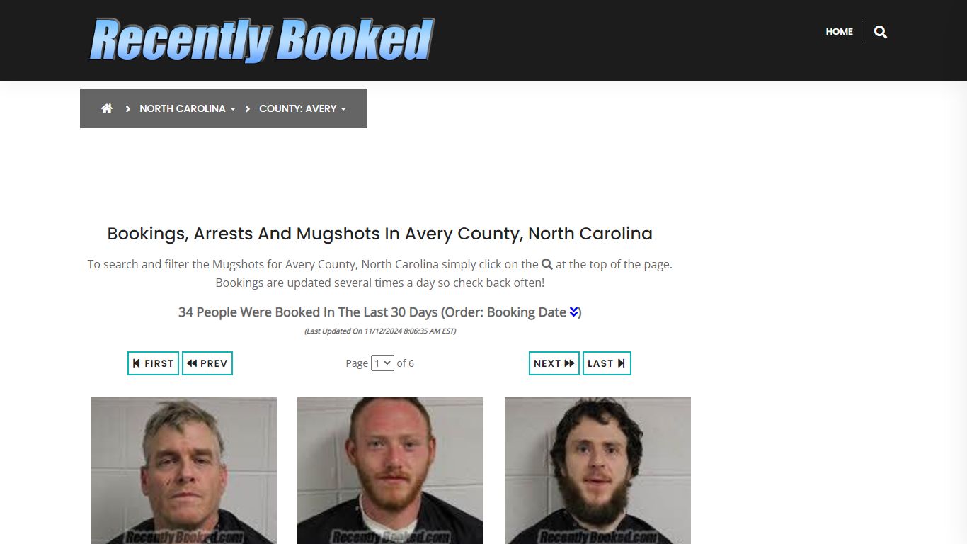 Bookings, Arrests and Mugshots in Avery County, North Carolina