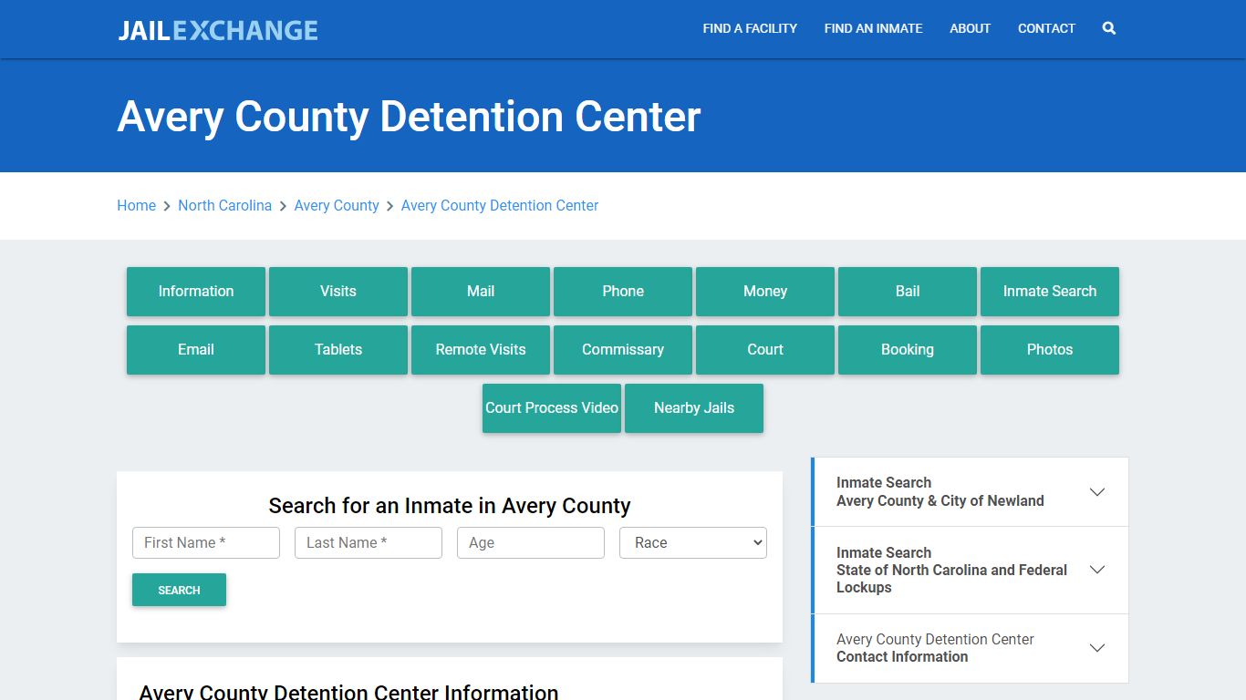 Avery County Detention Center - Jail Exchange